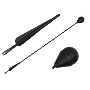 Freccia LARP testa tonda asta nera 76 cm IDV