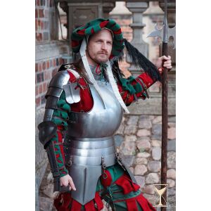 Piastre di spalla Landsknecht in acciaio da 1,6 mm