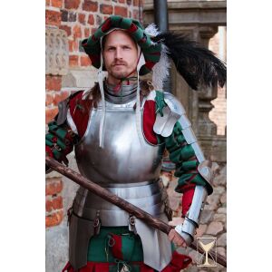 Piastre di spalla Landsknecht in acciaio da 1,6 mm