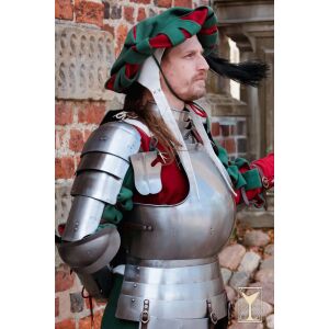 Piastre di spalla Landsknecht in acciaio da 1,6 mm