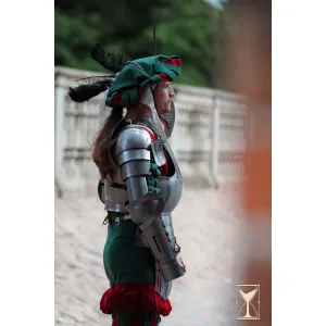 Piastre di spalla Landsknecht in acciaio da 1,6 mm