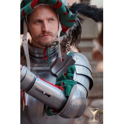 Piastre di spalla Landsknecht in acciaio da 1,6 mm