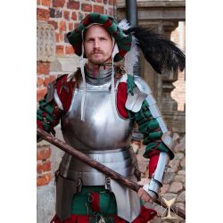 Piastre di spalla Landsknecht in acciaio da 1,6 mm
