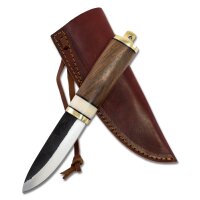 Coltello vichingo Gotland con fodero in pelle Mangiare e coltello multiuso