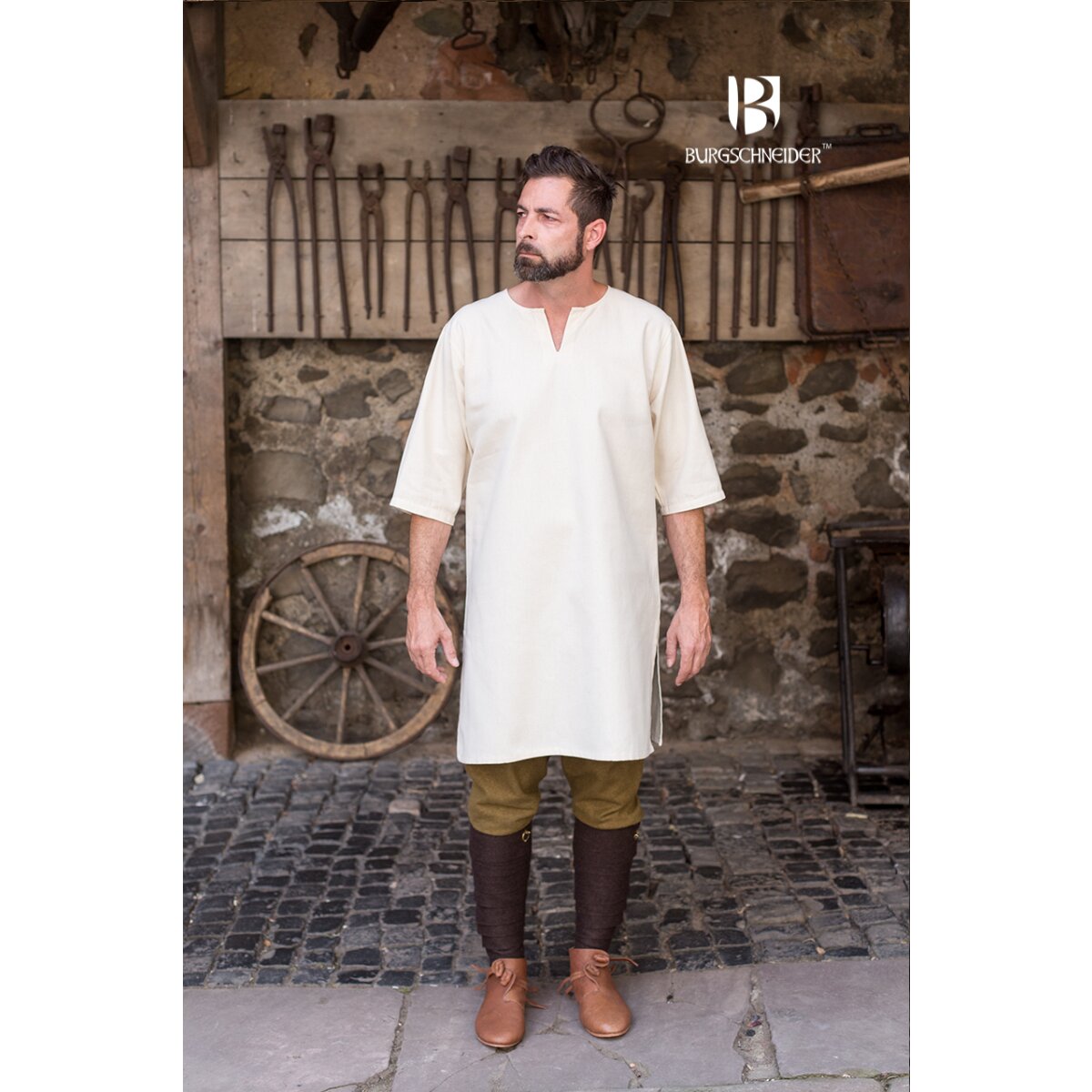 short arm undertunic Lofar natural colored