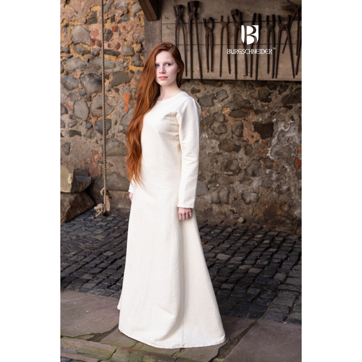 Mittelalter Gewandung Typ Winter Unterkleid Thora Natur