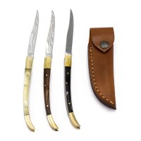 Coltello tascabile o pieghevole con custodia in pelle Bandolero