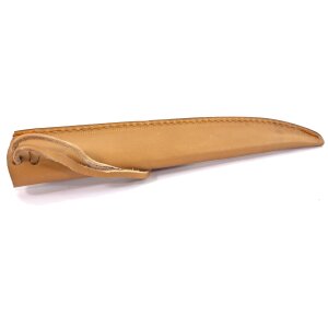 Fodero in pelle per coltello 23cm marrone chiaro decorato