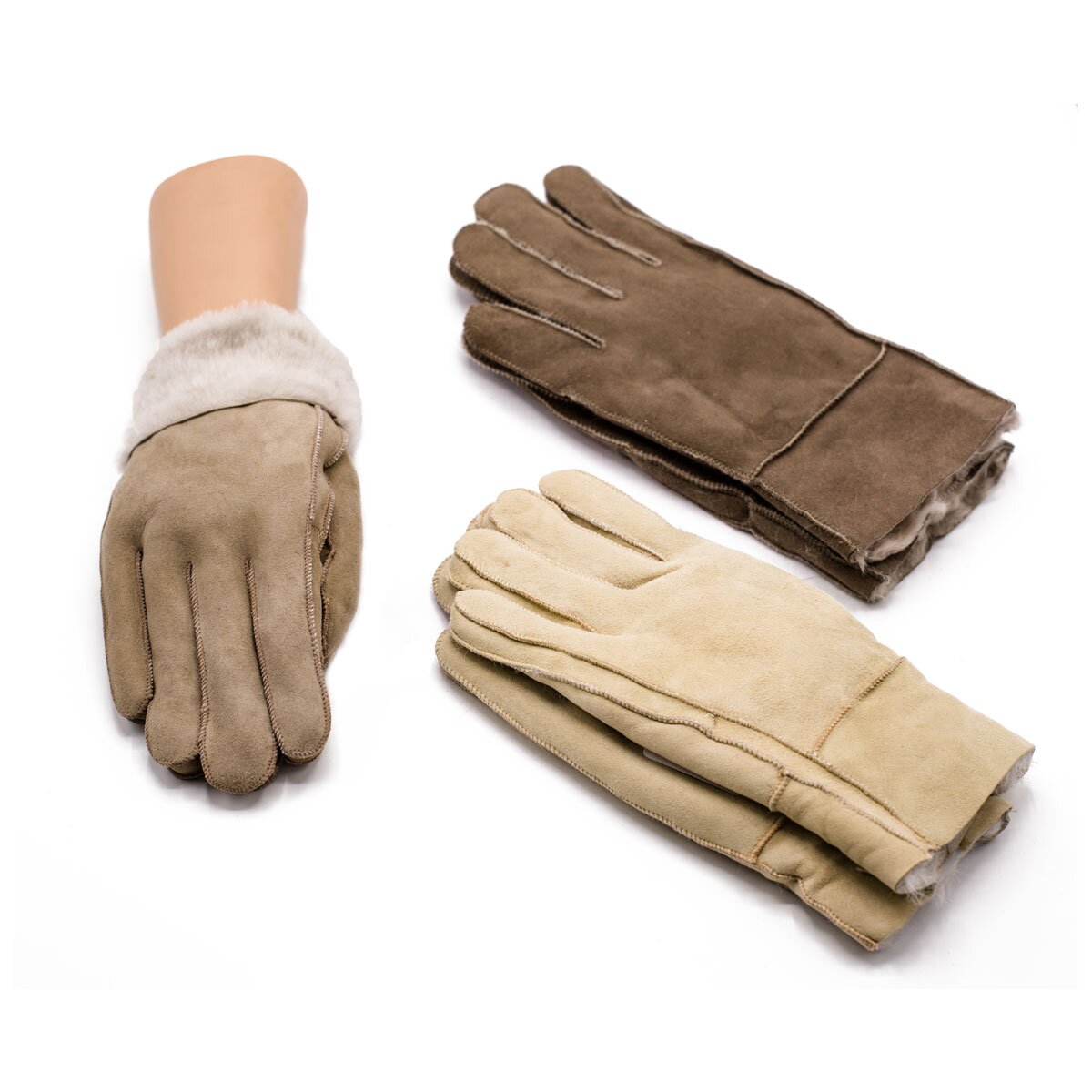 Lambskin gloves beige