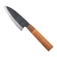 coltello da chef forgiato a mano e temprato in olio lama da 13,5 cm