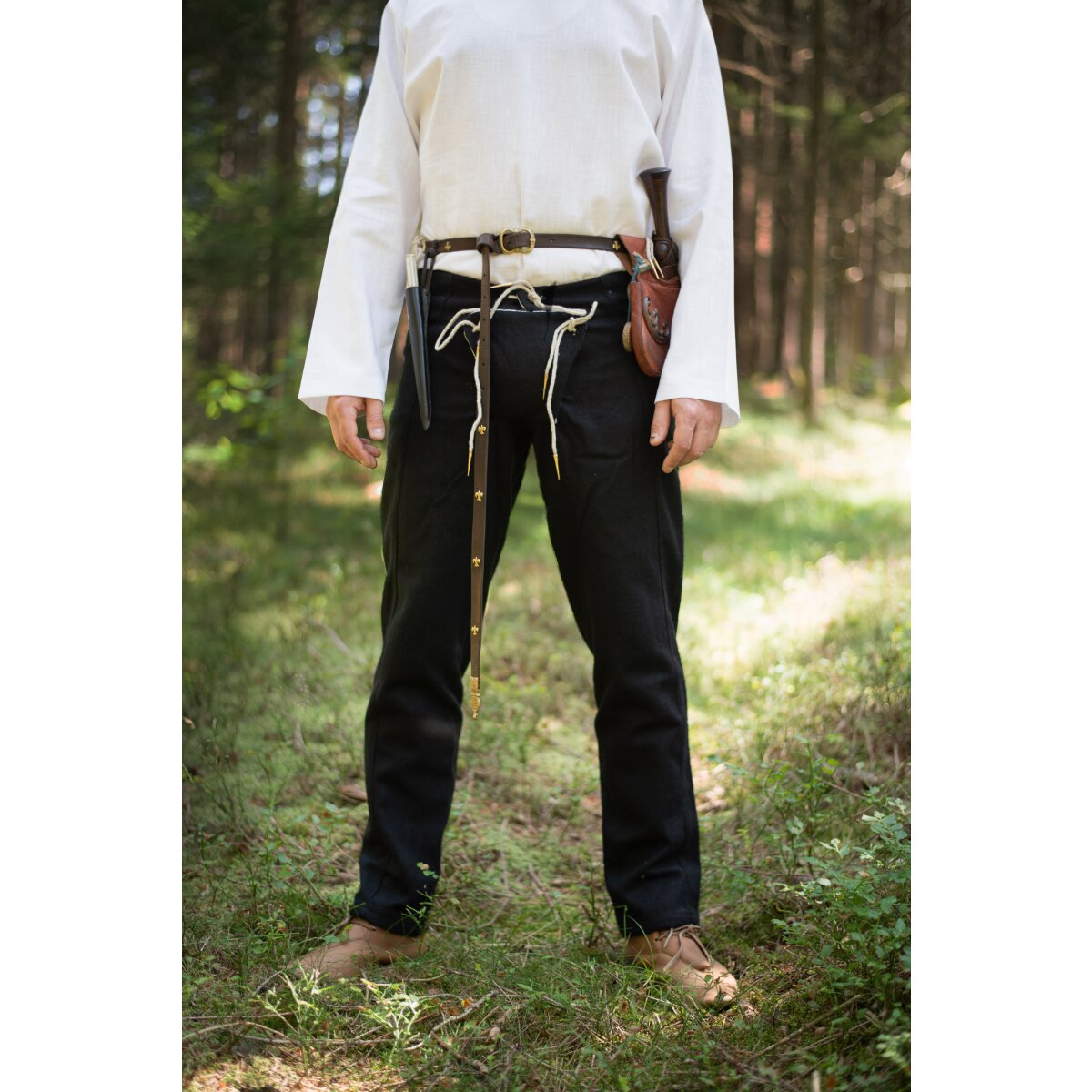 Late medieval pants 14th-15th century black