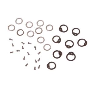 1 kg di anelli per catene punzonate e anelli per catene da rivettare, incl. teste di rivetto rotonde, Ø 6 mm, acciaio