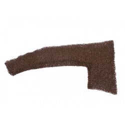 1 coppia di protezioni per bracci della catena, anelli piatti rivettati a cuneo e stampati, Ø 8 mm, larghezza 1,8 mm, acciaio