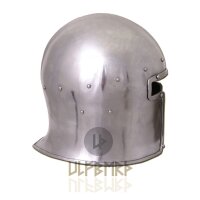 Barbuta italiana, ca. 1440, acciaio da 2 mm - adatta per combattimenti da spettacolo