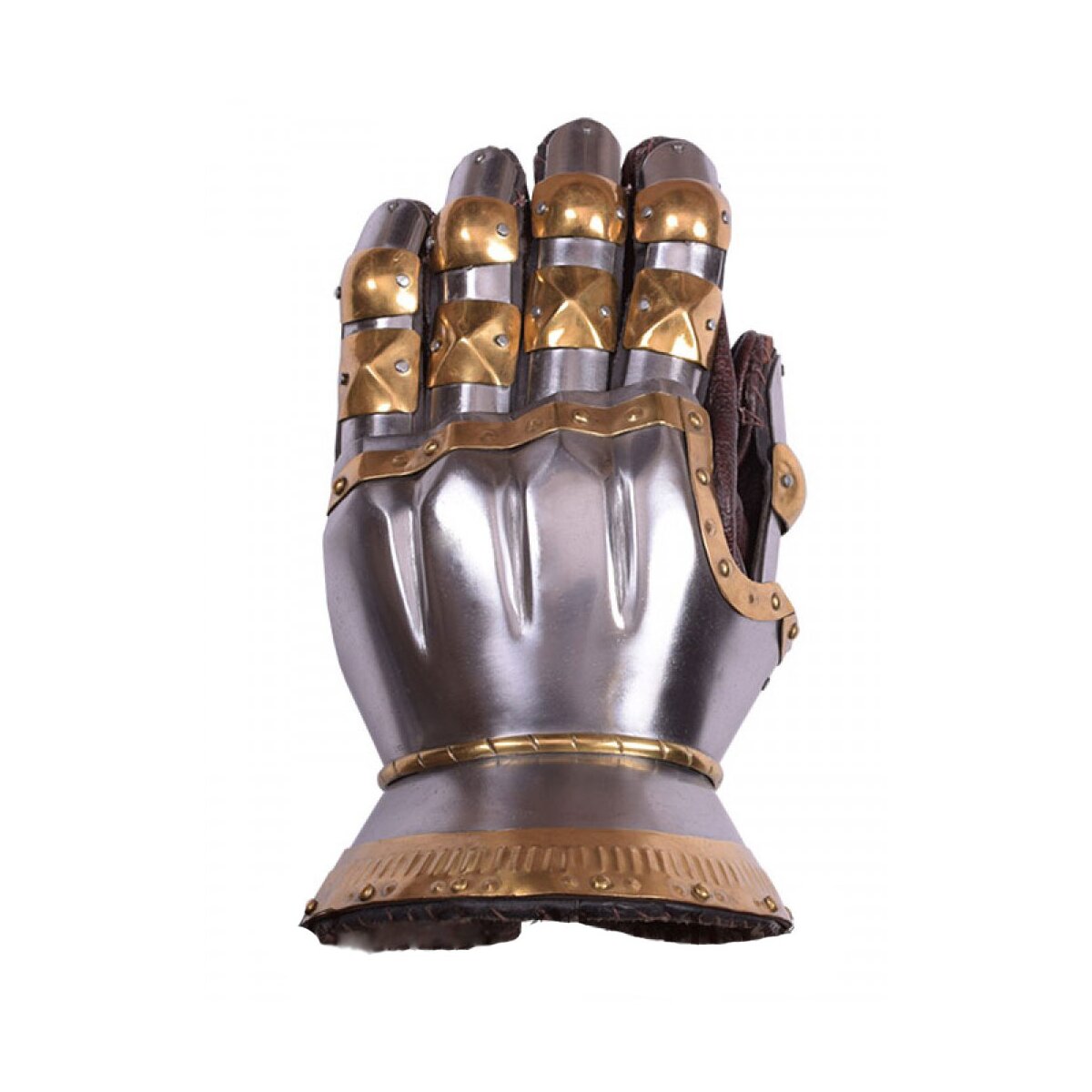 1 Pair Hourglas Gauntlets with brass lining,1.6 mm steel