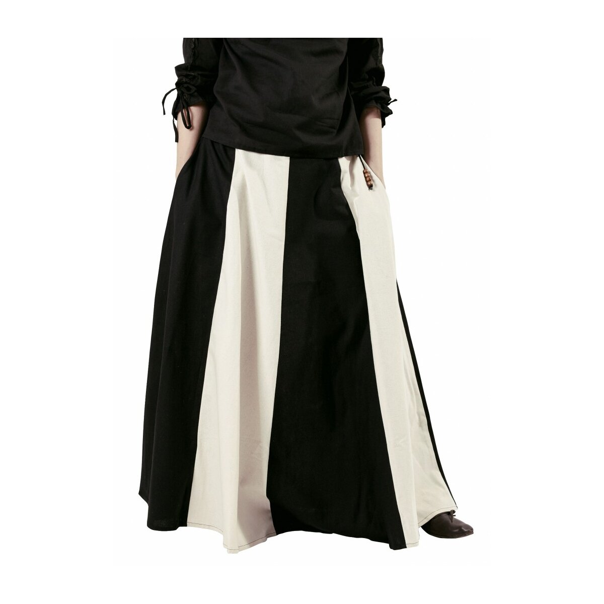 Market-Medieval skirt black/natural white